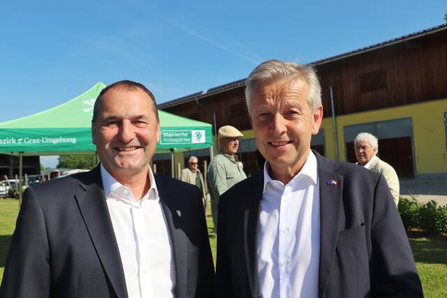 Raaba-Grambachs Vzbgm. Adolf Kohlbacher und Reinhold Lopatka | Foto: Edith Ertl