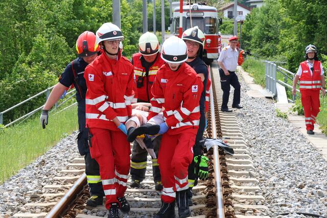 24 Stunden lang übten hunderte Einsatzkräfte in den Bezirken Eferding, Grieskirchen, Wels und Wels-Land. | Foto: laumat.at/Matthias Lauber