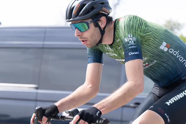 Mit einer starken Leistung in einer dreiköpfigen Spitzengruppe, holte er alle fünf Bergwertungen des Tages. | Foto: Eisenbauer