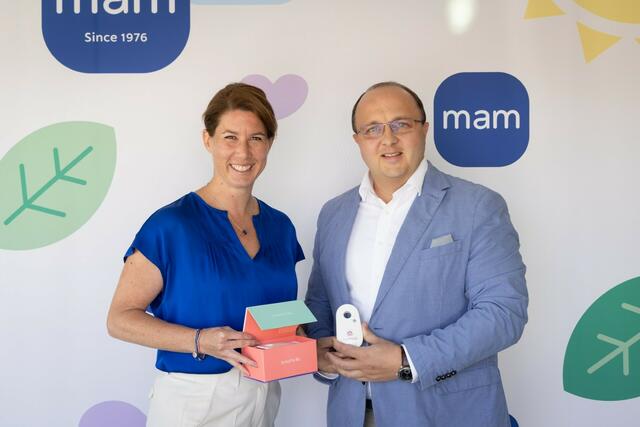 (v.l.) Sandra Chini und Christian Neumann: Übernahme von breathe ilo ist FemTech-Einstieg | Foto: MAM Baby