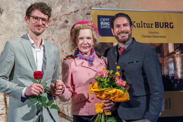 Elias Gillesberger, Sunnyi Melles und Clemens Unterreiner (v.l.) | Foto: Alexander Ch. WULZ