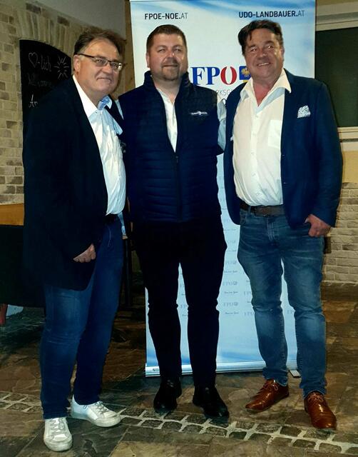 Karl-Heinz Drlo, Andreas Spanring, Klemens Kofler (v.l.) | Foto: FPÖ Horn