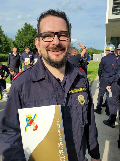 Philipp Pferzinger von der FF Behamberg. | Foto: Bfkdo Amstetten / Zarl