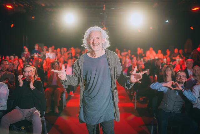 Manfred Dungl beim Speaker Slam in Mastershausen | Foto: Justin Bockey