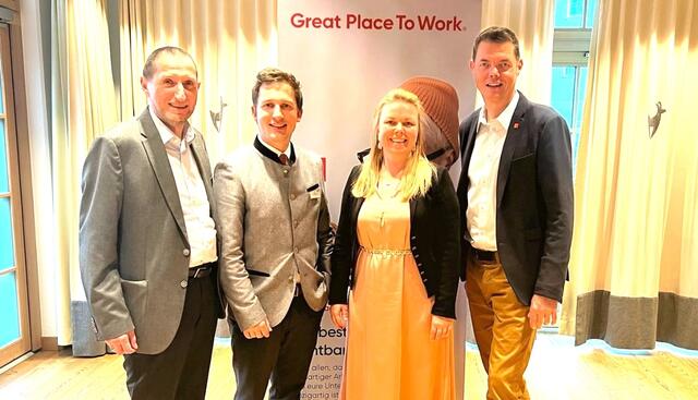 Martin Reinberger, Egger Gruppe, Markus Adrigan, Kitzhof, Kathrin Fuchs, goldwert, Christian Trübenbach, Great Place To Work. | Foto: Kitzhof