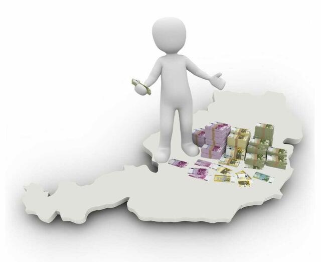 In Niederösterreich fallen die meisten Gemeinden in die höchste Stufe und erhalten pro Person knapp 300 Euro. | Foto: Collage Pixabay