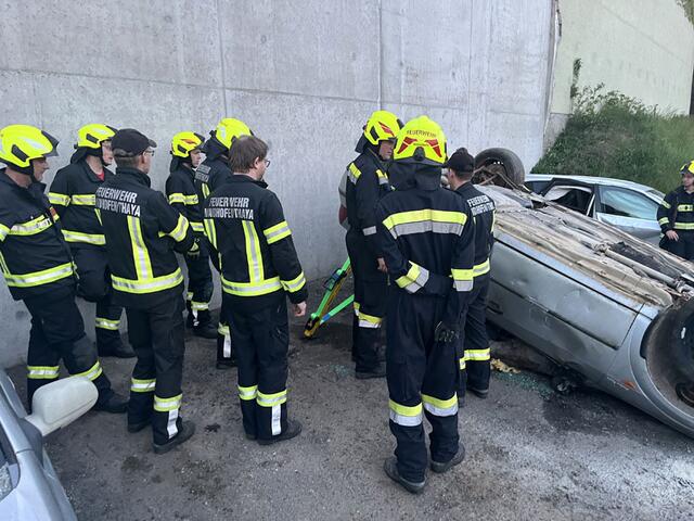Übung Abstützsystem Stabfast  | Foto: FF Waidhofen/Thaya