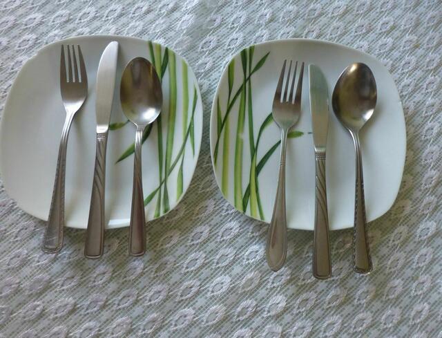 Zwei leere Teller für zwei Wochen ohne Essen.
Nachfolgende zwei Grafiken für Blutdruck und Gewicht während dieses Zeitraumes ;-)