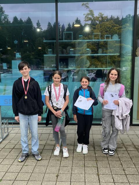Auch bei den Schwimmmeisterschaften gab es Mooskirchner Erfolge. | Foto: MS Mooskirchen