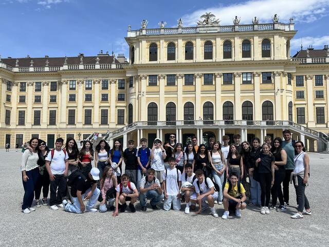 Wien-Exkursion der Mooskirchner Mittelschule, die verstärkt auf Sprachunterricht setzt. | Foto: MS Mooskirchen