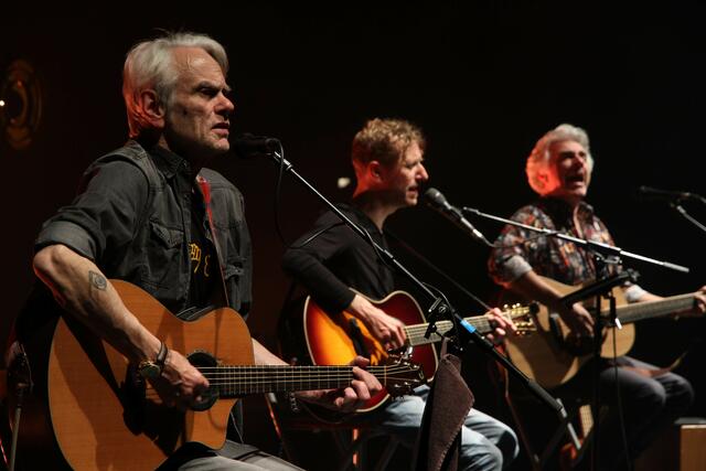Ulli Bäer, Matthias Kempf und Andy Baum (v.l.) gaben ein hörenswertes Konzert im Kunsthaus Weiz. | Foto: c Erich Gabrovec