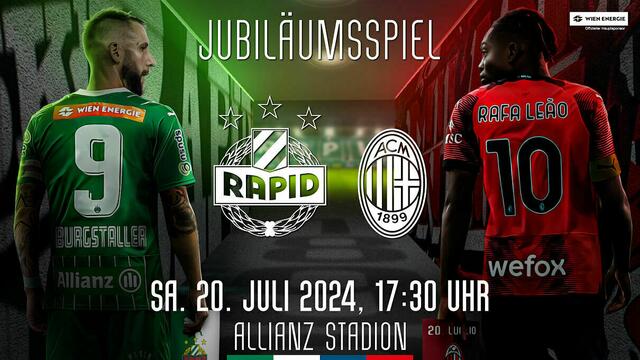 Ein echter Kracher erwartet Rapid-Fans beim Jubiläumsspiel. | Foto: SK Rapid