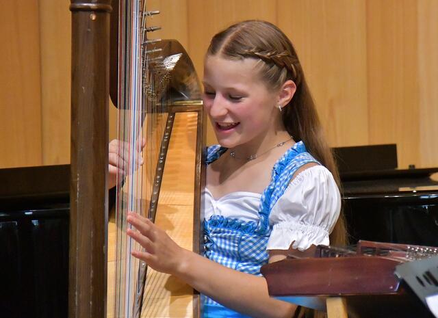 Franziska (11 ) hat Freude beim Konzert