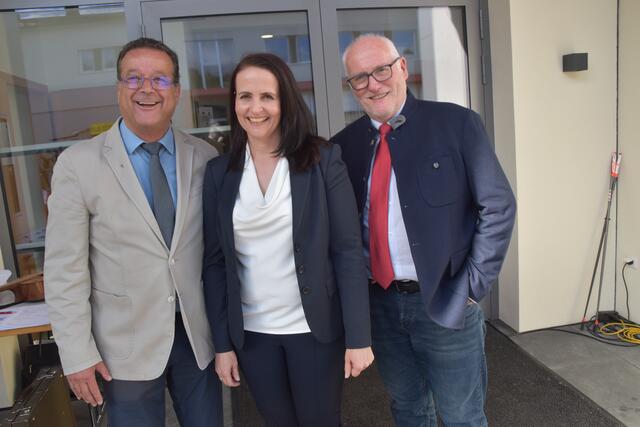 Armin Eberhard, Michaela Lientscher und Karl Schwabe (von links)