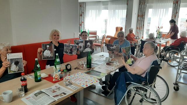 Die Bewohner durften die Bilder und Videos bewerten und ein Huhn zu Austria's next Top Hendl küren. | Foto: Pflegekompetenzzentrum Draßburg / Mazdra