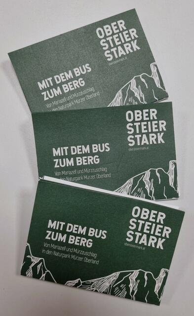 In einem aktuellen Folder ist der Fahrplan der Buslinie von Mürzzuschlag bis nach Mariazell zu finden.  | Foto: Steininger