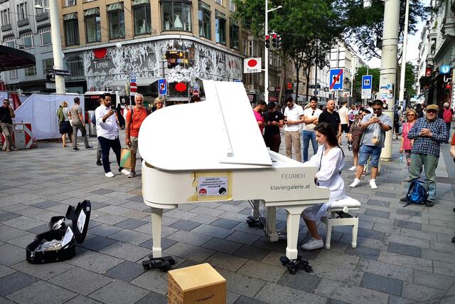 Auch das Open Piano gastiert auf der Mariahilfer Straße. | Foto: Open Piano