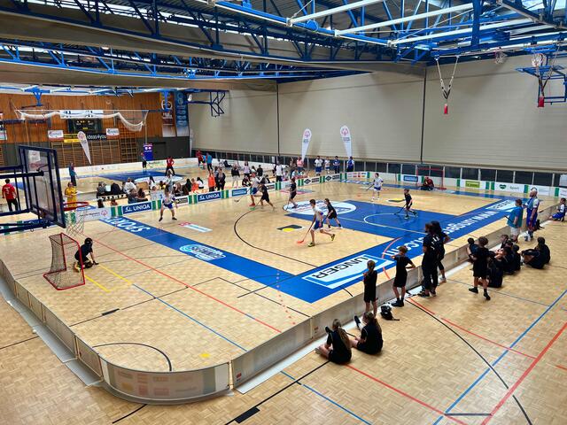 1. Blue-White Floorball Cup in der Sporthalle Oberwart | Foto: Special Olympics Burgenland