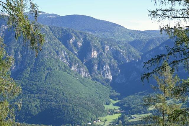 Schöner Blick auf Thalhof, Eng und bis zum Schneeberg