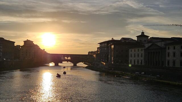 Zu den besonderen Erlebnissen gehörte auch ein Sonnenuntergang in Florenz. | Foto: privat