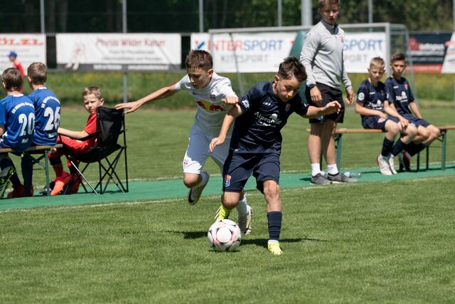 U11 Unerhaching in Reith, unterstützt von Sandro Wagner. | Foto: Zukunftstiften/Peternel