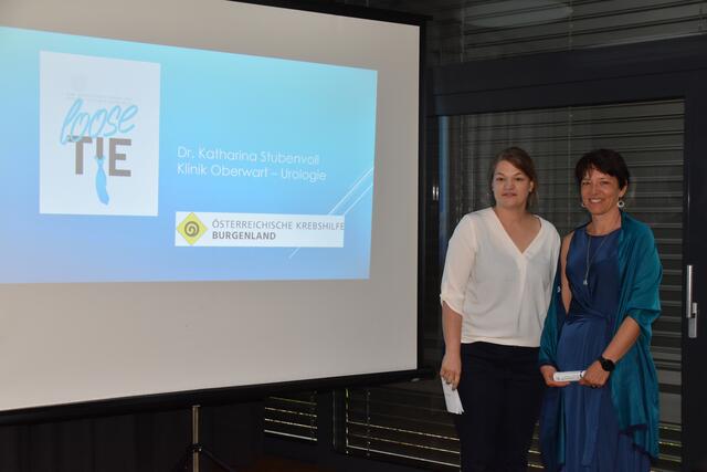 Referentin OÄ Katharina Stubenvoll und Krebshilfe Burgenland-Präsidentin Michaela Klein | Foto: Michael Strini