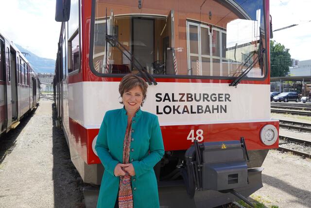 Gerlinde Hagler, die Geschäftsführerin der Salzburg Linien Verkehrsbetriebe GmbH.
 | Foto: Emanuel Hasenauer