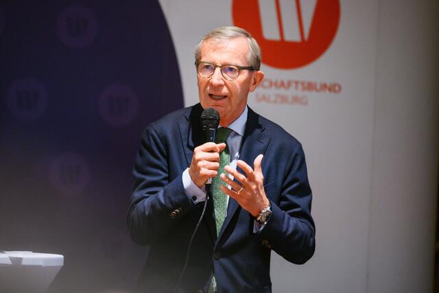 Landeshauptmann Wilfried Haslauer legte in seiner Rede den Fokus auf die infrastrukturelle Entwicklung. Im Bild: Landeshauptmann Wilfried Haslauer | Foto: Manuel Horn