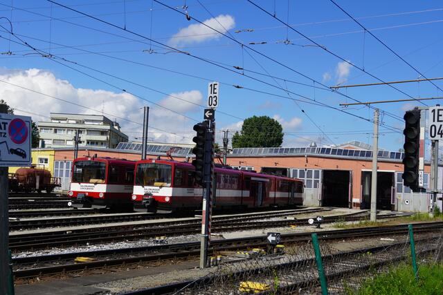 Die Remise der Salzburger Lokalbahn in Salzburg Itzling. | Foto: Emanuel Hasenauer