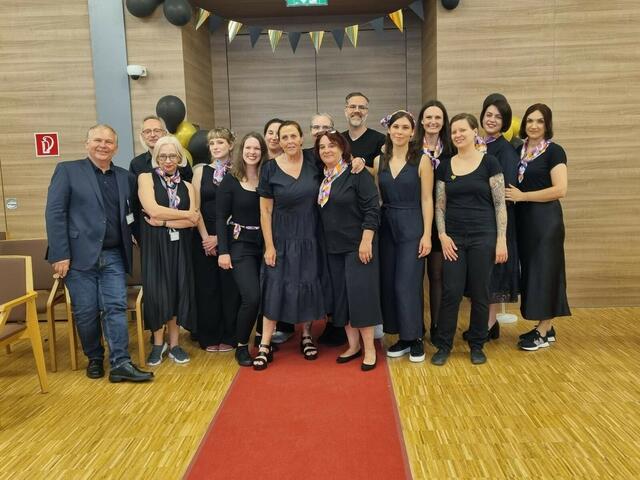 Das ganze Team freute sich über die gelungene Veranstaltung. | Foto: Pflege Innerfavoriten