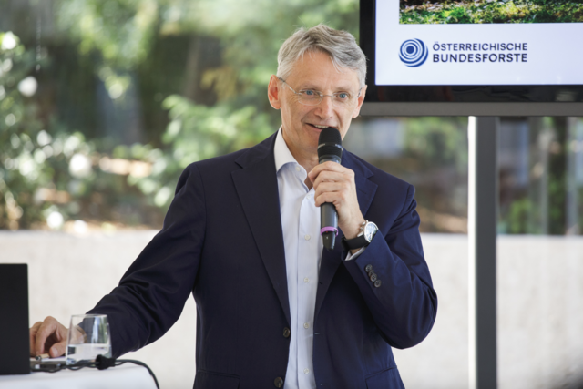 ÖBf-Vorstand Georg Schöppl bei der Bilanz-Präsentation zum Geschäftsjahr 2023 | Foto: ÖBf/APA-Fotoservice/Rastegar