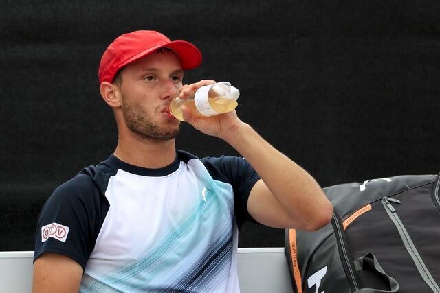 Nach 2:09 Stunden Spielzeit verwandelte Filip Misolic gegen Quentin Halys den zweiten Matchball. | Foto: GEPA-Pictures