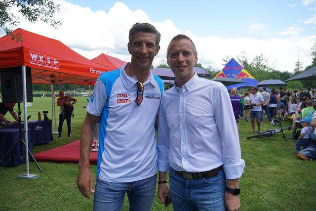 Organisator Sepp Gruber und AK-Präsident Peter Eder. | Foto: RegionalMedien Salzburg