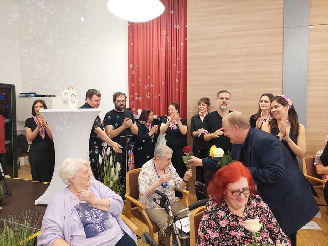 Die Zuschauer zeigten sich von den Models begeistert. | Foto: Pflege Innerfavoriten