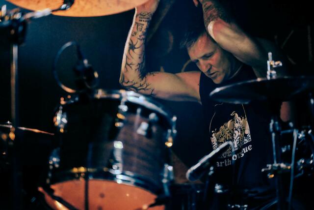 Joey Osbourne (ACID KING) in seinem Element. | Foto: Kendlbacher