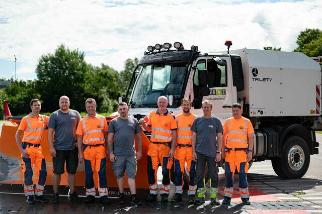 : Christian Ringdorfer, John Meierhofer, Leo Gappmaier, Thomas Kainz, Peter Langmai-er, Christoph Stenitzer, Harald Hofer &amp; Johann Schupfer (v.l.). | Foto: Land Steiermark/Bektas
