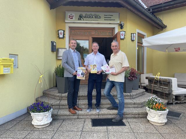 Stellten den neuen Kulturverein Maria Bild vor: Bürgermeister Harald Brunner sowie die Obmänner Andreas Weber und Andreas Siegl (v.l.).  | Foto: Elisabeth Kloiber