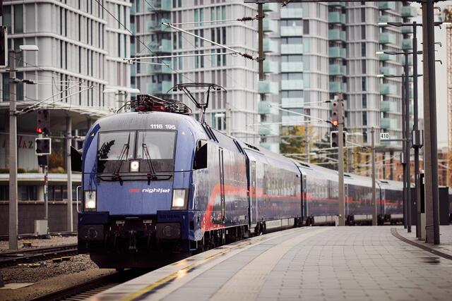 Von Wien aus erreicht man laut VCÖ ganze 16 Zieldestinationen innerhalb der EU. | Foto: ÖBB / Marek Knopp