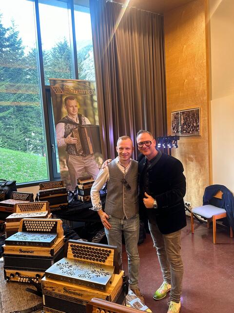Harmonikamacher Michael Sammer und Stefan Maier bei der Quetschn Parade | Foto: HDM