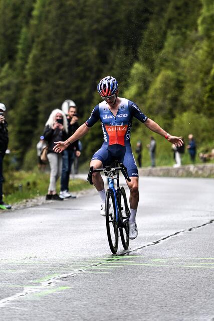 Der schnellste Mann in der Axamer Lizum: Felix Engelhardt war in 21:58 min. im Ziel! | Foto: Christina Kober