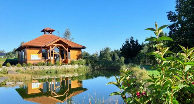 Die Gradieranlage beim Naturbadeteich. | Foto: Gemeinde Waldenstein