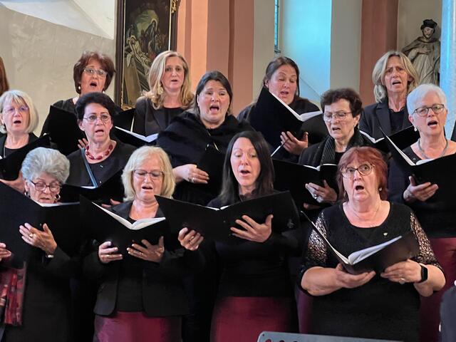 Der Chor "pro musica" sorgte mit kraftvollen Stimmen für Glanzpunkte. | Foto: Wutte