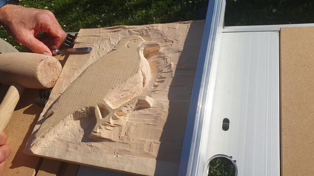 Bald ist das Tier fertig. Jetzt fängt das Nachdenken über die Farbgebung an.  | Foto: privat