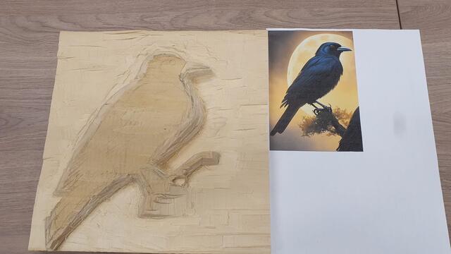 Man sieht schon - auch das Zeichnen ist ein wichtiger Bestandteil der HOlzschnitzerei | Foto: privat