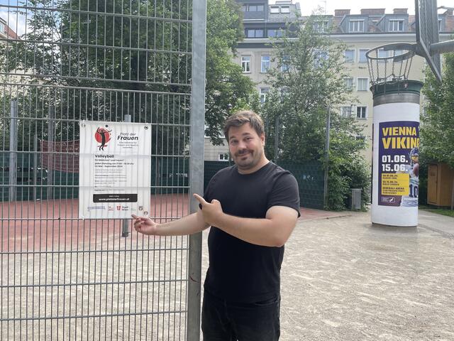 Niko Poljak beim Platz der Frauen im Humbodt-Park | Foto: Pufler
