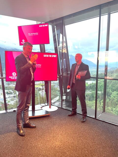 Gerd Bischofter, der Geschäftsführer von Sport Austria gab einen Ausblick auf das bevorstehende Highlight.  | Foto: Martina Obertimpfler 