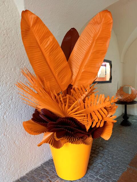 Deko im Durchgang  | Foto: H.Bachinger 