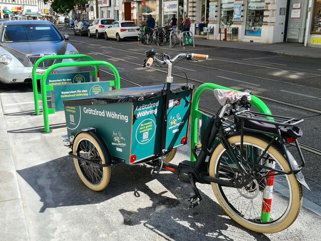 In Währing gibt es bis jetzt zwei Grätzlräder. Ein drittes soll demnächst folgen.  | Foto: BV18