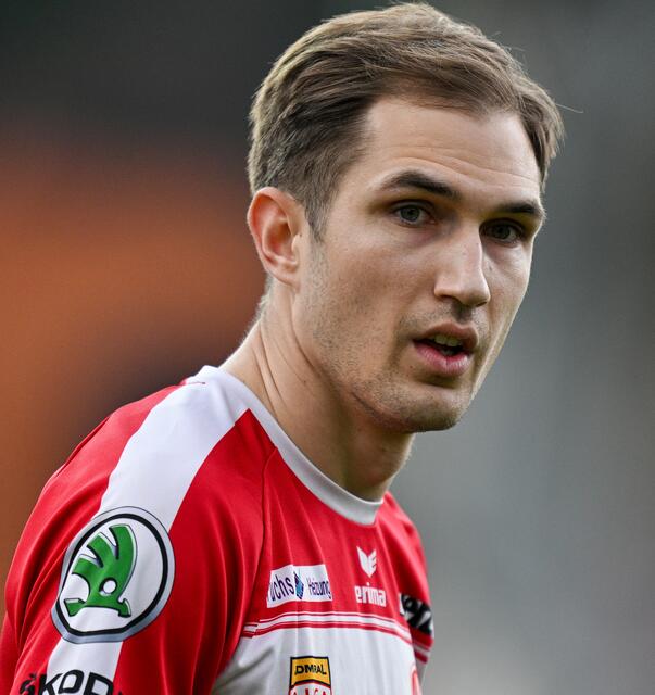 Offensivspieler Matthias Puschl hat seinen Vertrag bei der KSV 1919 bis 2027 verlängert. | Foto: GEPA pictures