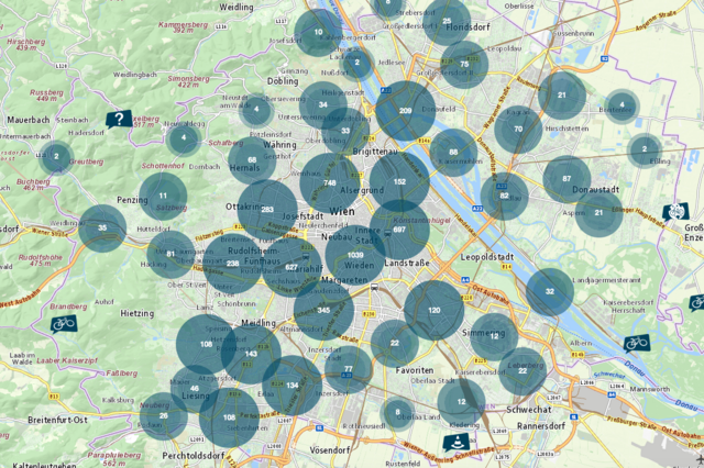 Der Radkummerkasten zeigt alle Problemstellen in der Karte.
 | Foto: Screenshot Radkummerkasten